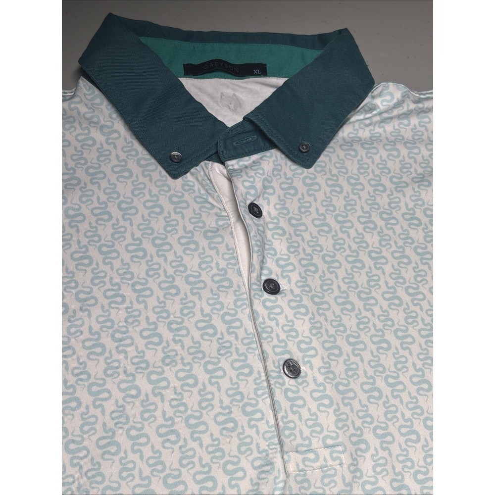 Greyson Snakes Polo Shirt Men's XL AOP Golf Performance Made In Peru